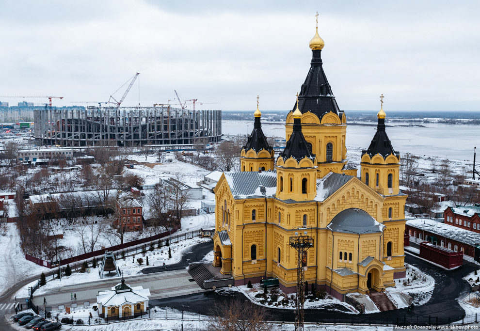 Чемпионат мира по футболу 2018: строительство стадиона в Нижнем Новгороде Чемпионат мира по футболу 2018: строительство стадиона в Нижнем Новгороде