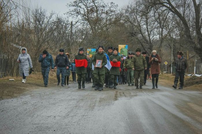 Захоронение останков советского солдата Захоронение останков советского солдата
