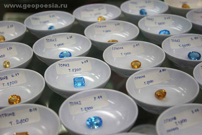 Рынок драгоценных камней Чантабури в Таиланде Рынок драгоценных камней Чантабури в Таиланде