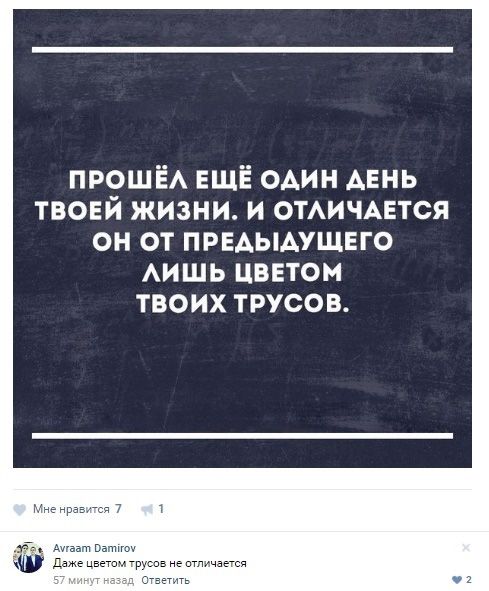 Прикольные комментарии с просторов соцсетей