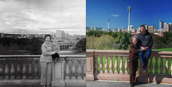 Люди воссоздают старые фото