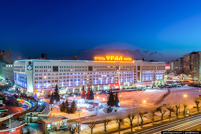 Зимняя Пермь с высоты