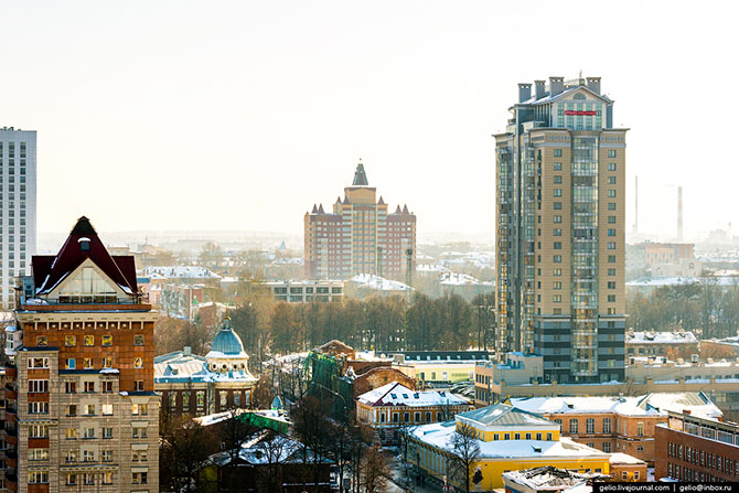 Зимняя Пермь с высоты