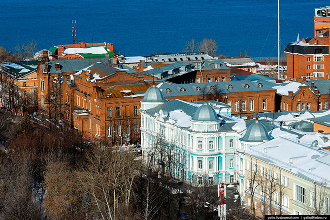 Зимняя Пермь с высоты