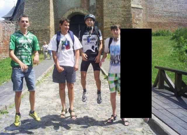 В прыжке