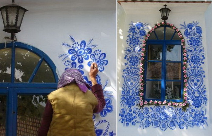 Агнешка Кашпаркова – 90-летняя мастерица, которая разрисовала дома в чешской деревне Агнешка Кашпаркова – 90-летняя мастерица, которая разрисовала дома в чешской деревне
