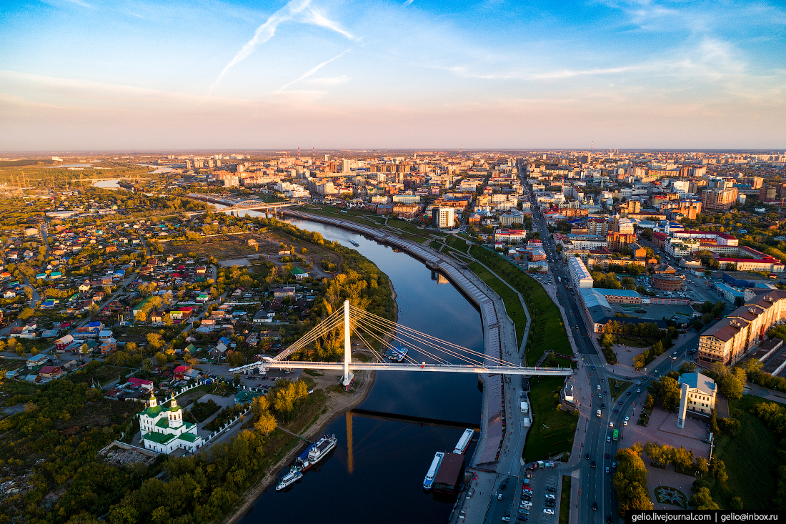 Тюмень с высоты птичьего полета Тюмень с высоты птичьего полета