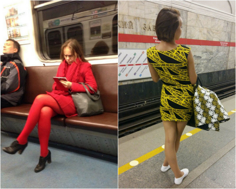 Модники из российского метрополитена