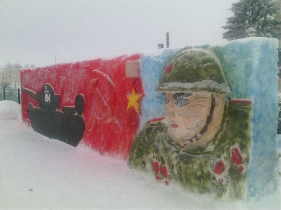 Красочные снеговики в Татарстане