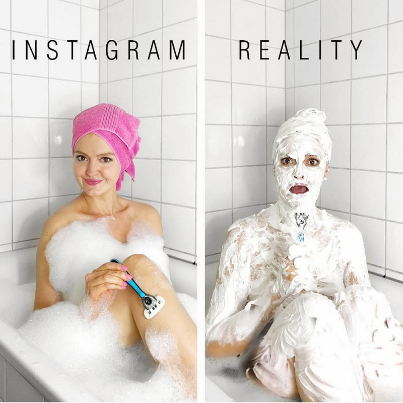 Креативная немка высмеивает гламурные фотографии из Instagram