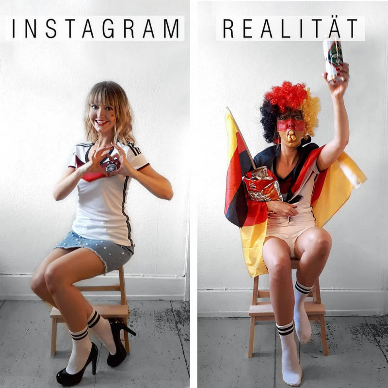 Креативная немка высмеивает гламурные фотографии из Instagram