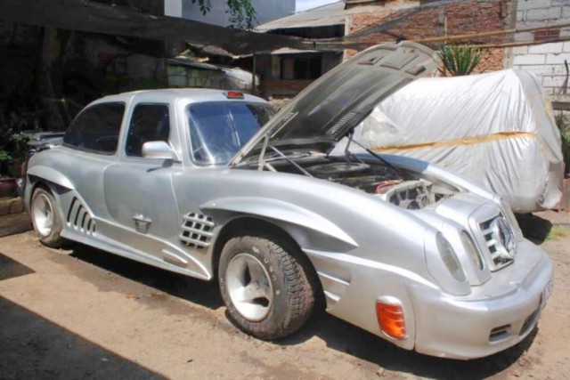 Самодельный Mercedes-Benz 300SL из старого купе W114 Самодельный Mercedes-Benz 300SL из старого купе W114