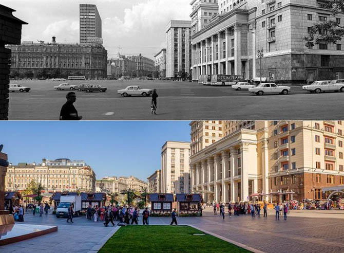 Знаковые места Москвы на снимках разных лет