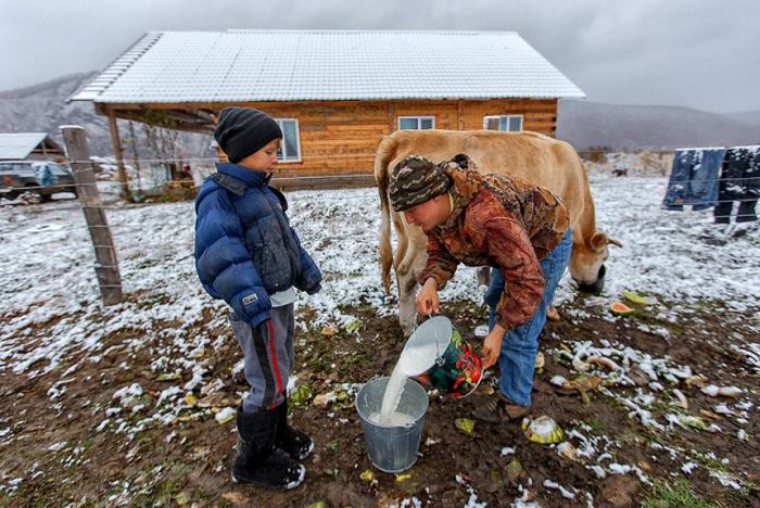 Атмосферные фотографии деревни, где живут староверы