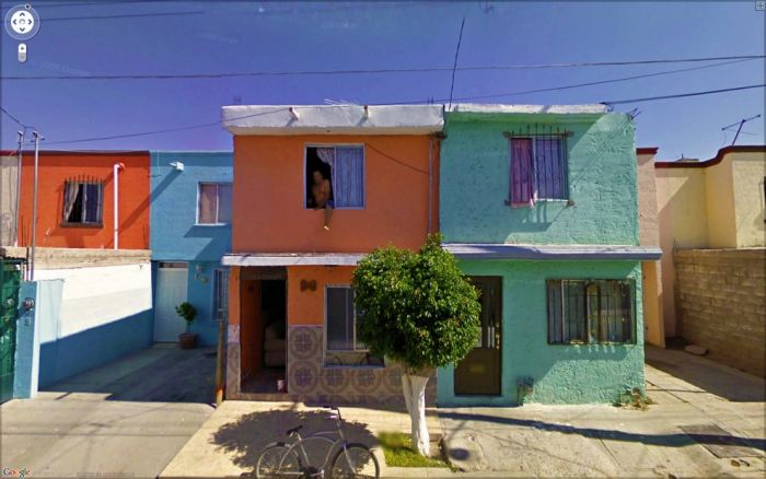 Странные фотографии с Google Street
