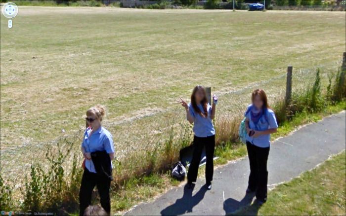 Странные фотографии с Google Street