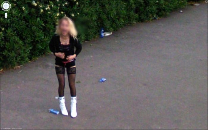 Странные фотографии с Google Street