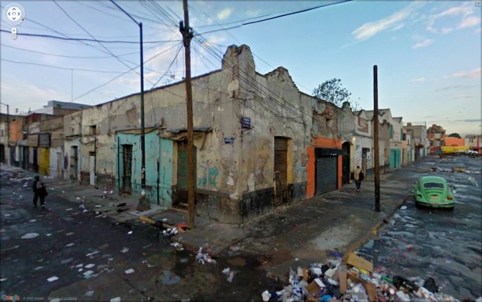 Странные фотографии с Google Street