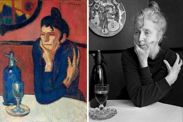 66-летняя женщина воссоздает знаменитые картины, делая очаровательные автопортреты