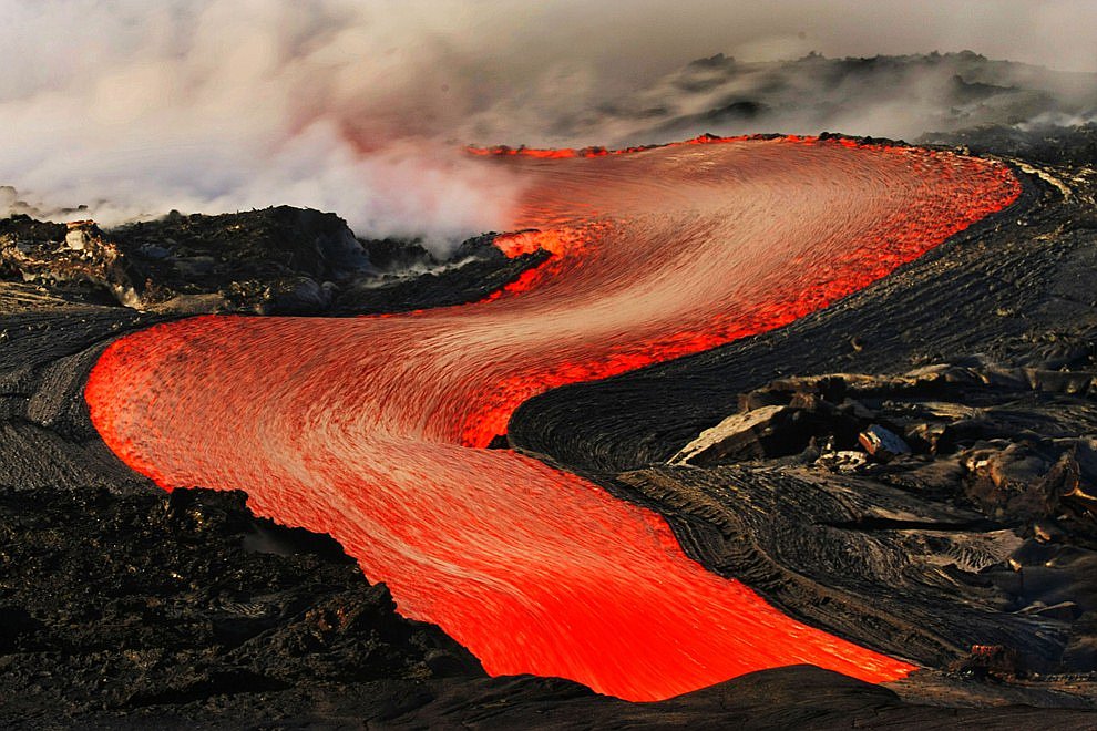 Извержение вулкана на Гавайях (22 фото)