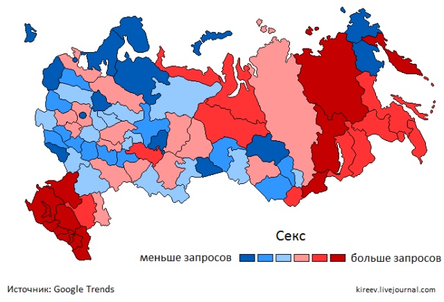 Население каких российских городов наиболее часто ищет в сети "взрослый контент" Население каких российских городов наиболее часто ищет в сети "взрослый контент"