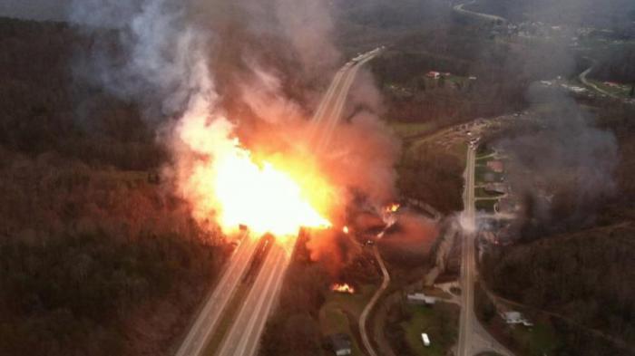 Взрыв газопровода в США