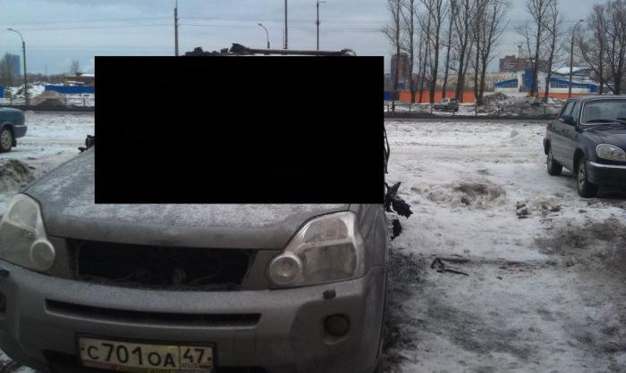 Сгоревший Ниссан