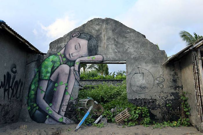 Природа в уличном искусстве