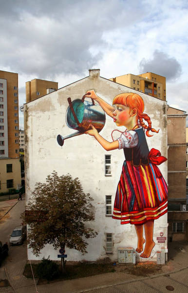 Природа в уличном искусстве