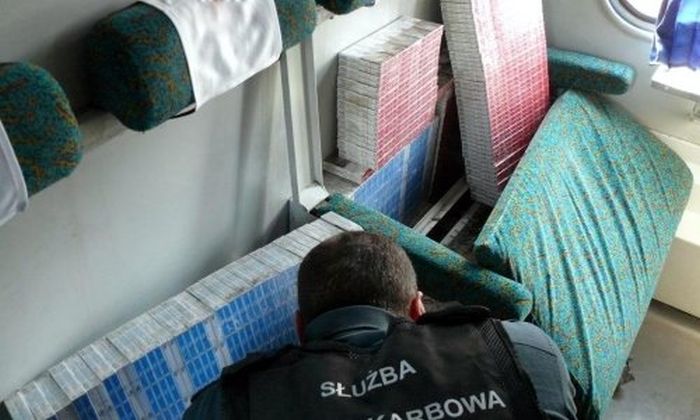 Неудачные попытки контрабанды сигарет на Белорусско-Польской границе