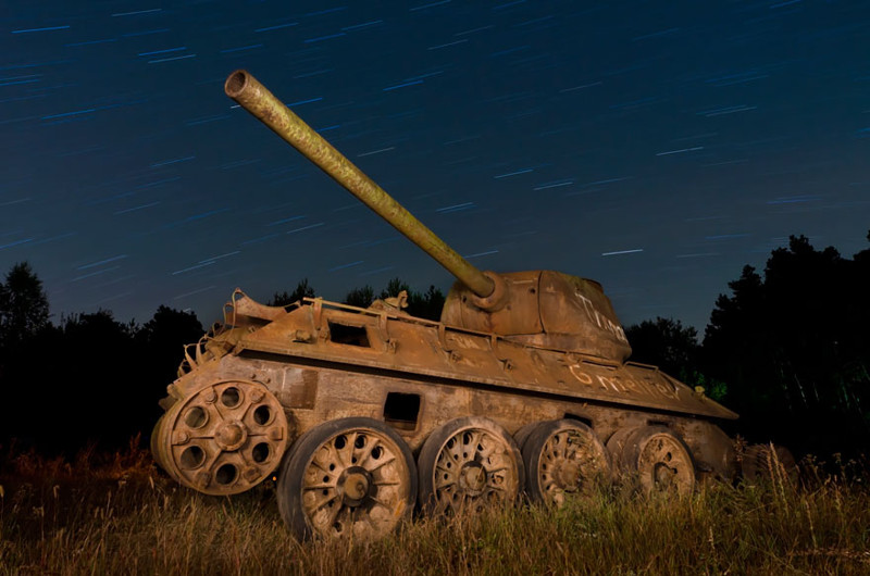 41 танк, захваченный природой