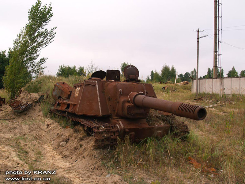 41 танк, захваченный природой