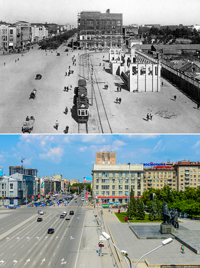 Новосибирск тогда и сейчас