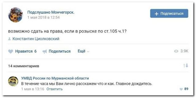 Приколы из социальных сетей
