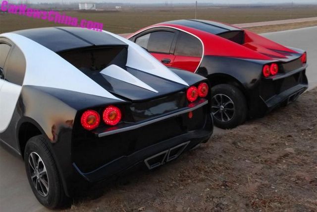 Китайцы выпустили недорогой электромобиль с дизайном Bugatti Chiron