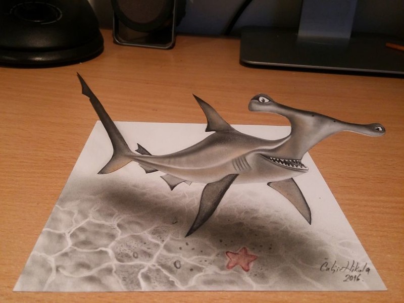 Удивительные 3D-рисунки от сербского художника