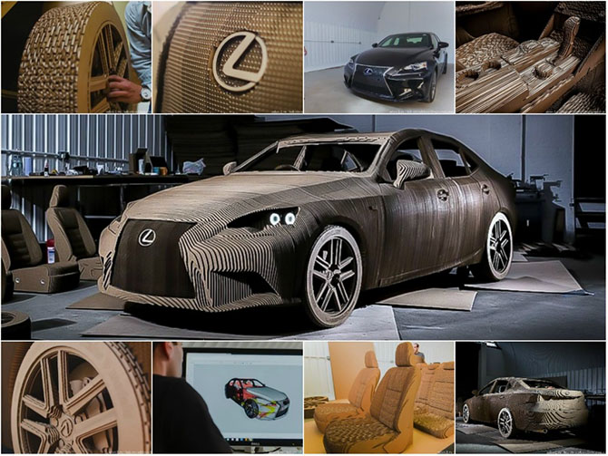 Как сделать настоящий Lexus из картона Как сделать настоящий Lexus из картона