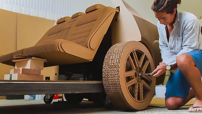Как сделать настоящий Lexus из картона Как сделать настоящий Lexus из картона