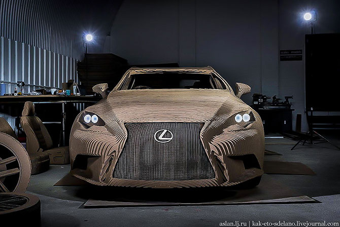 Как сделать настоящий Lexus из картона Как сделать настоящий Lexus из картона