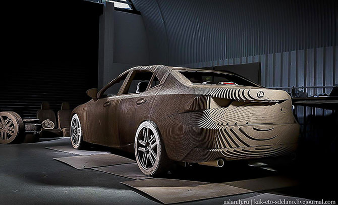 Как сделать настоящий Lexus из картона Как сделать настоящий Lexus из картона