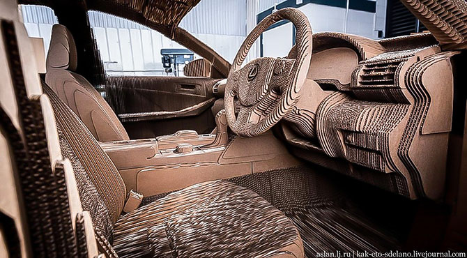 Как сделать настоящий Lexus из картона Как сделать настоящий Lexus из картона