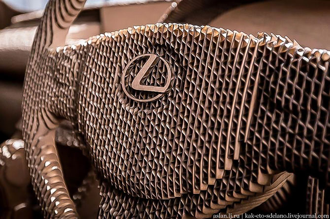 Как сделать настоящий Lexus из картона Как сделать настоящий Lexus из картона