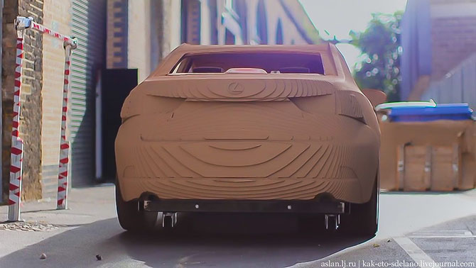 Как сделать настоящий Lexus из картона Как сделать настоящий Lexus из картона