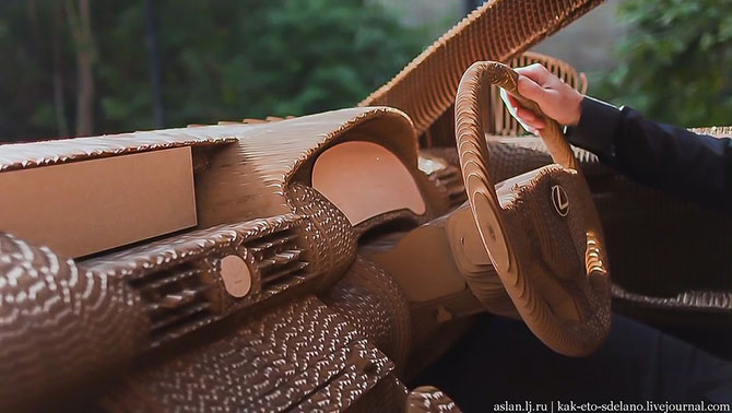 Как сделать настоящий Lexus из картона Как сделать настоящий Lexus из картона