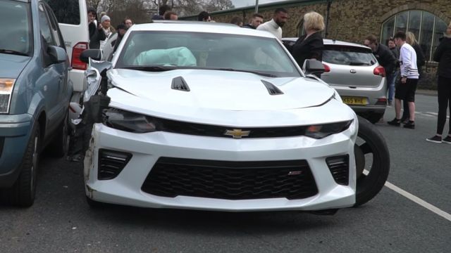 Новоиспеченный водитель Chevrolet Camaro переоценил свои возможности