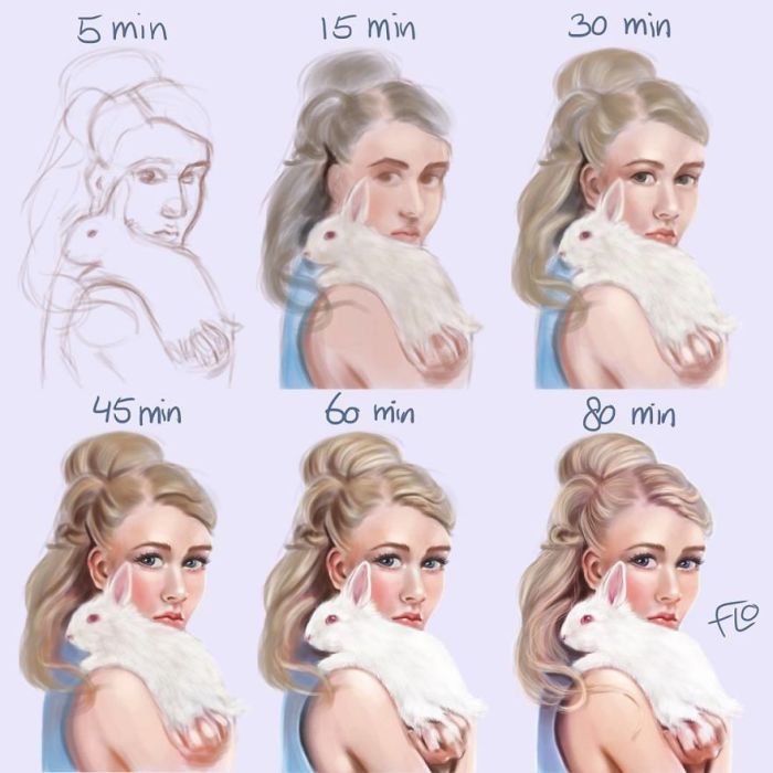 Практика и время помогают художнику