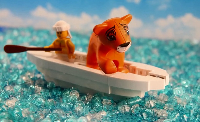 Знаменитые сцены голливудских блокбастеров из конструктора Lego