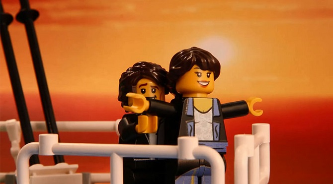 Знаменитые сцены голливудских блокбастеров из конструктора Lego