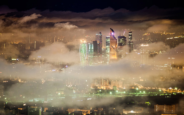 Москва в облаках Москва в облаках