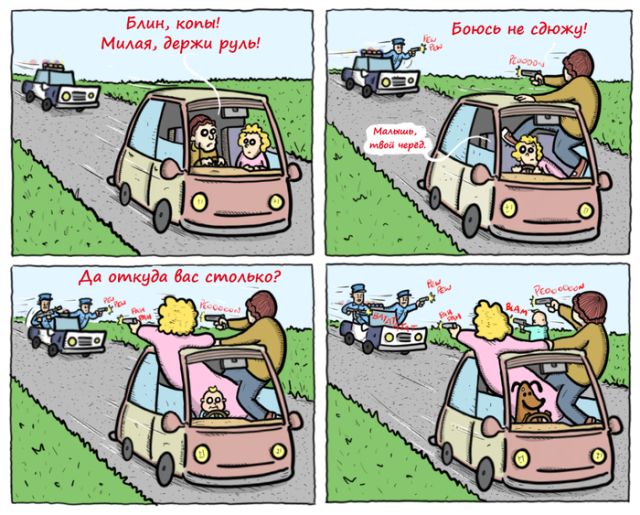 Смешные комиксы